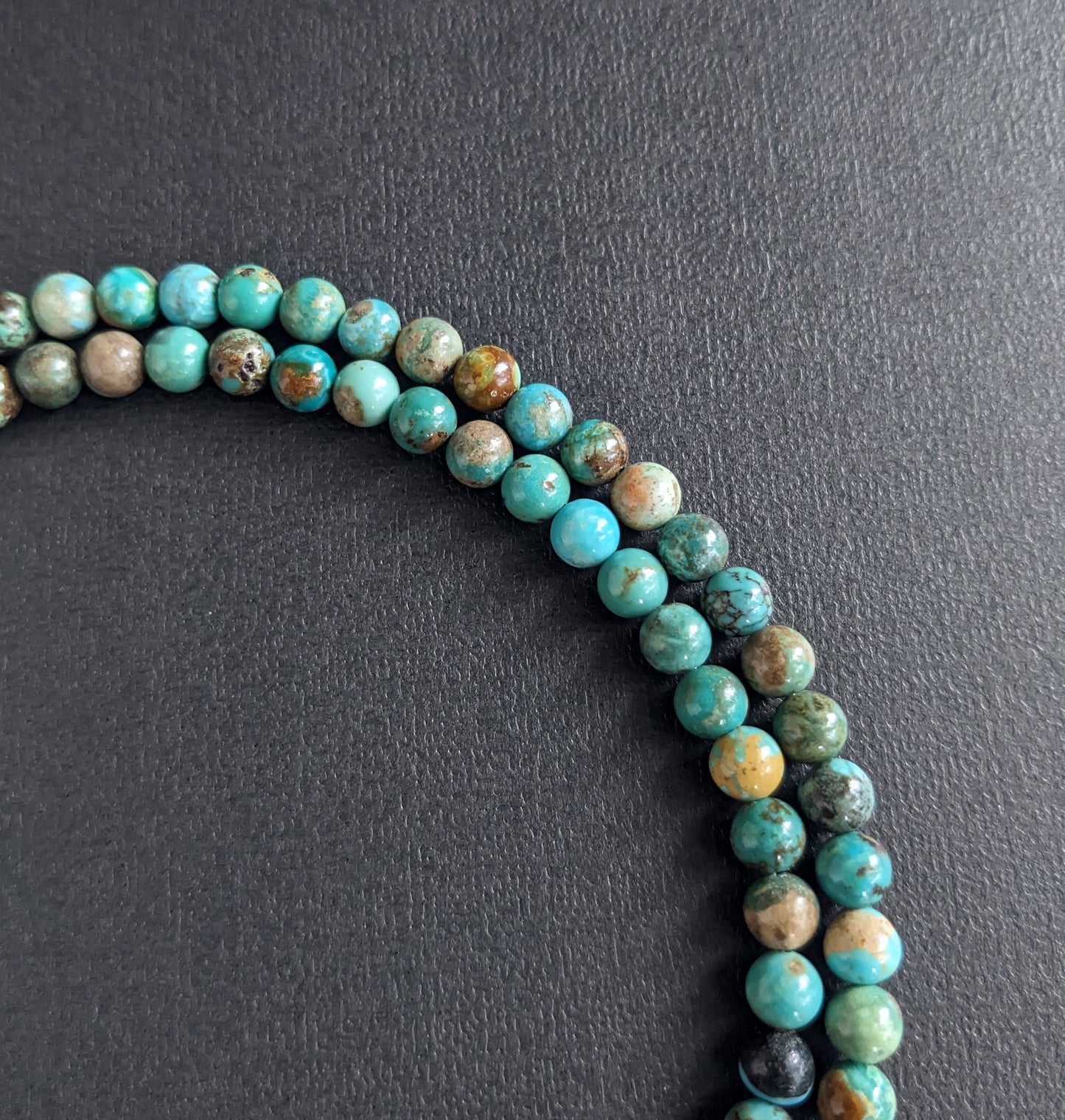 men's 6mm turquoise bead necklace