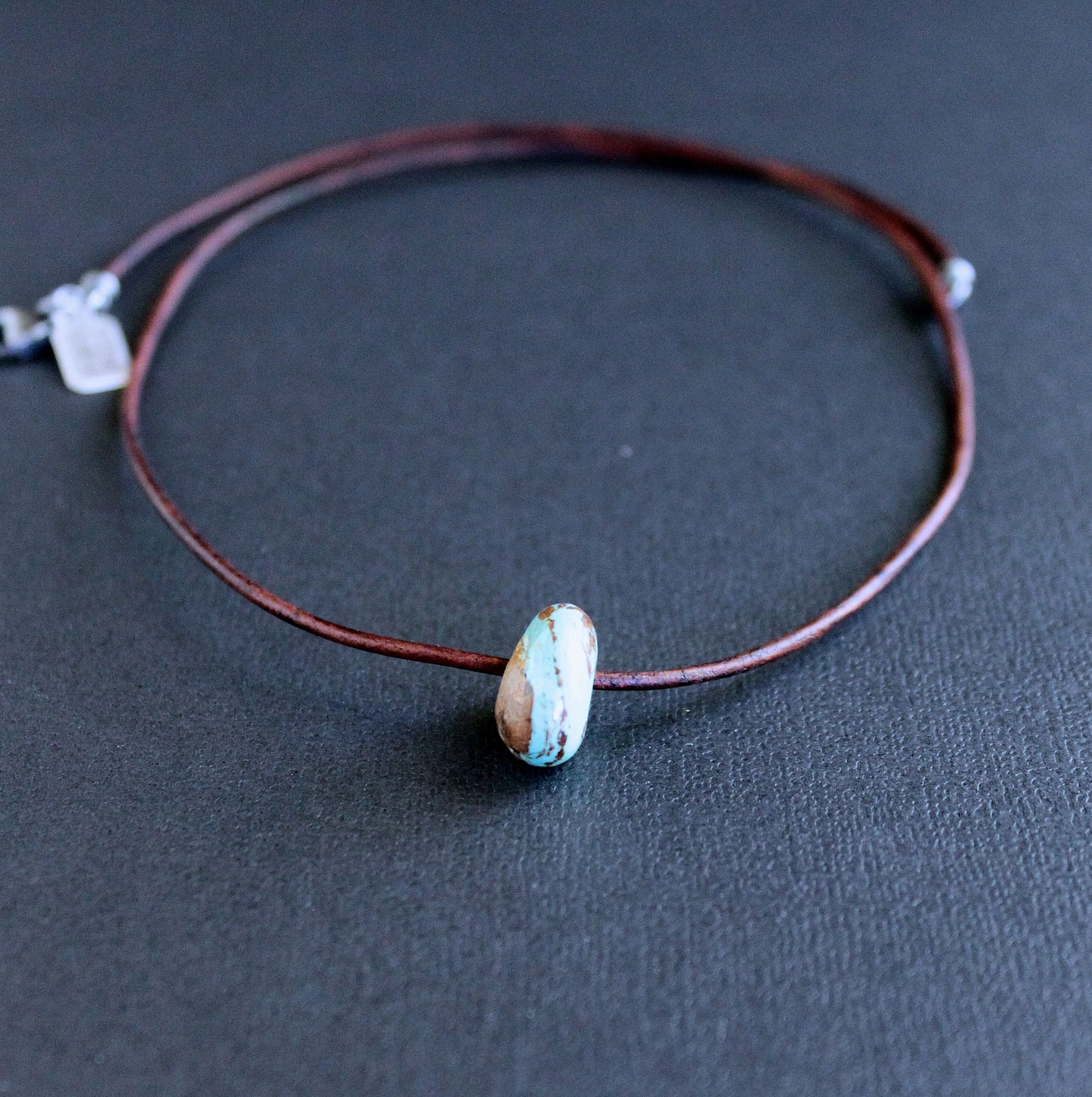 Nevada #8 Turquoise bead necklace