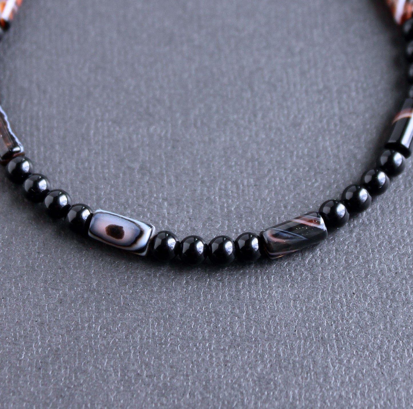 Phantom Agate 4mm bead bracelet