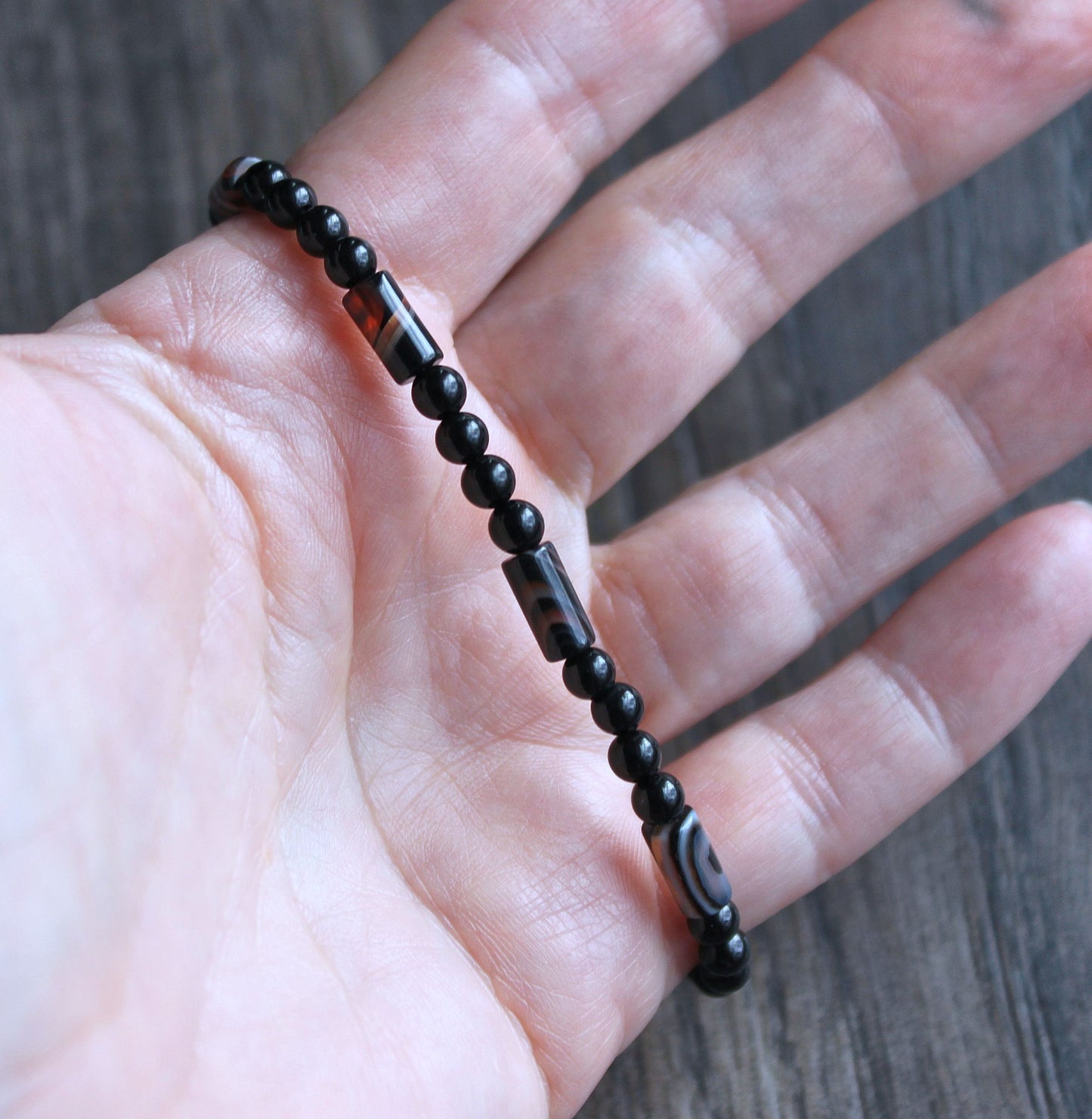 Men's 4mm bead bracelet