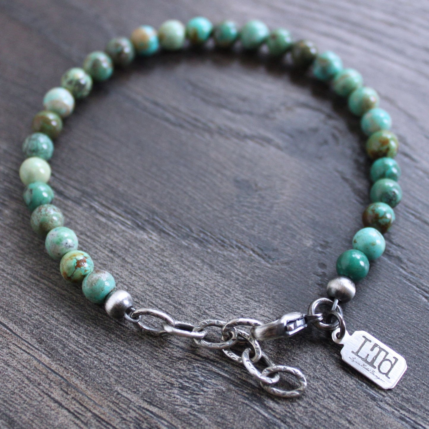 men's adjustable bead bracelet