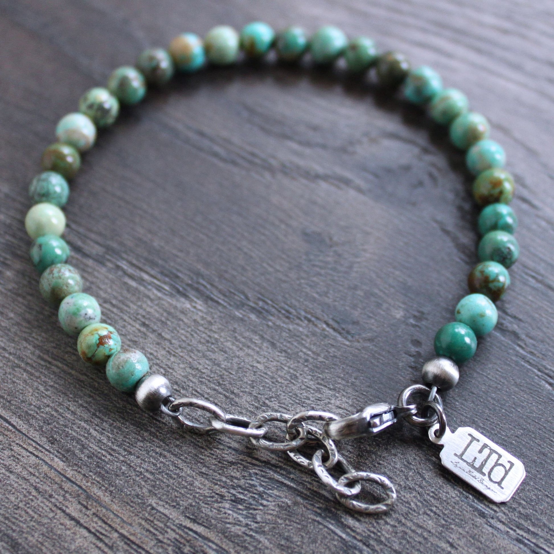 men's adjustable bead bracelet