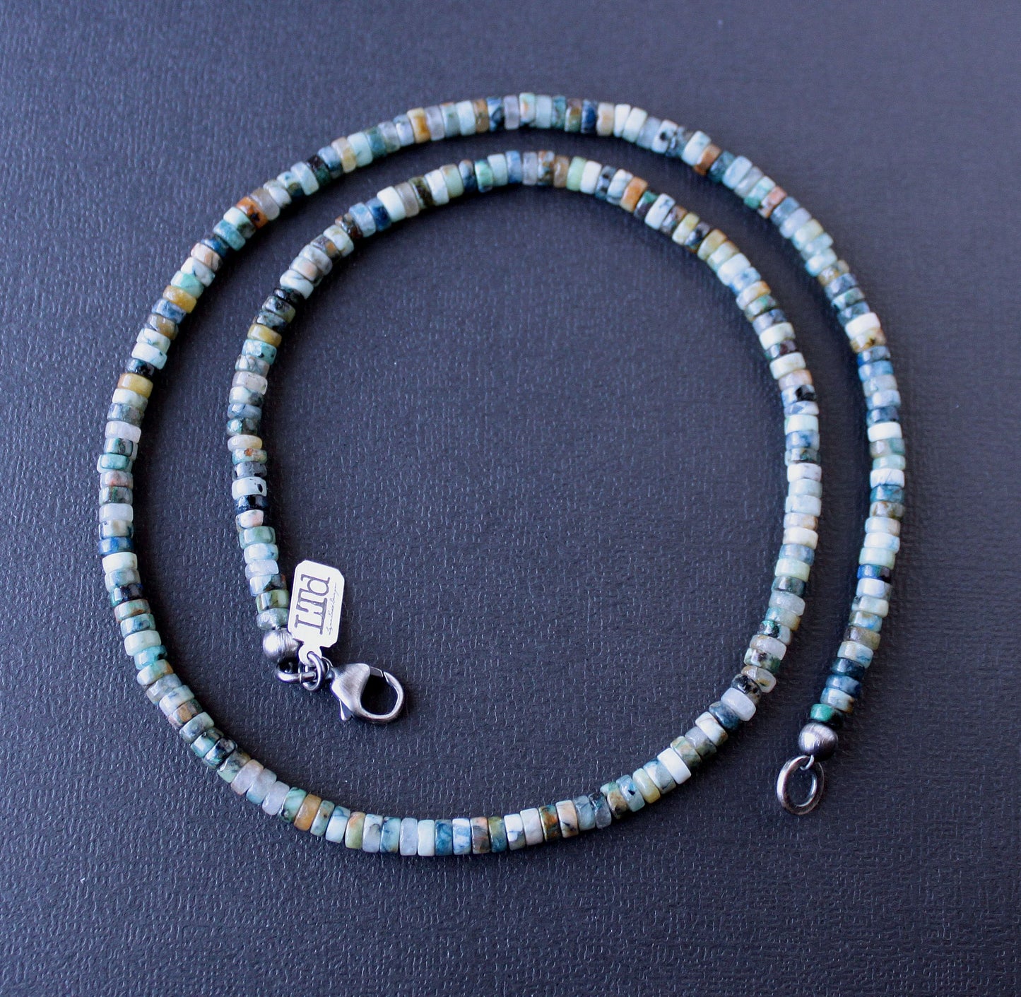 Chrysocolla Heishi Bead necklace