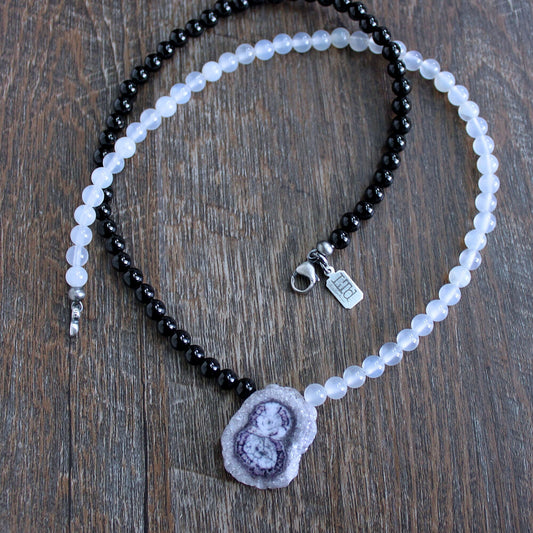 Men's gemstone pendant necklace