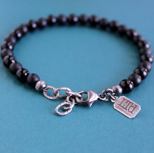 men's adjustable bead bracelet