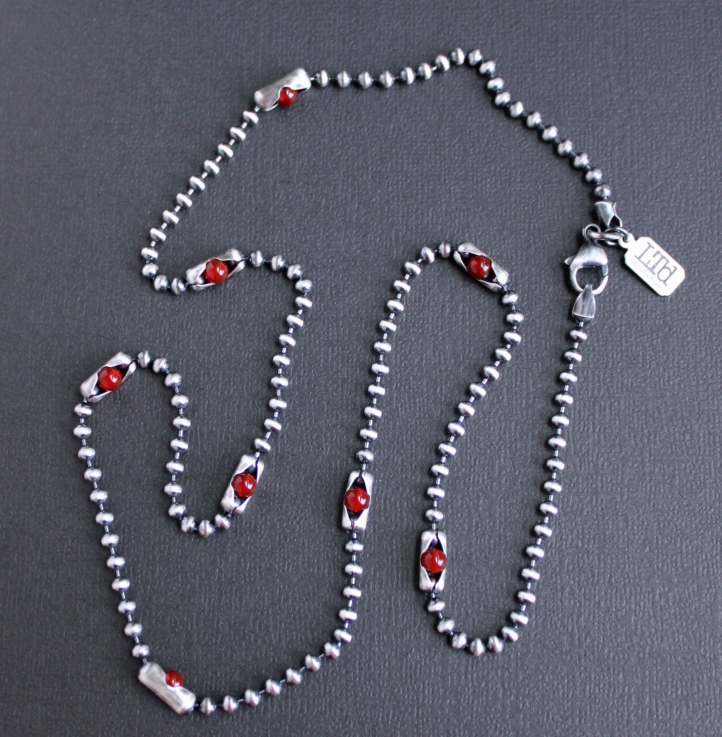 Men's Hybrid Chain and Bead Necklace