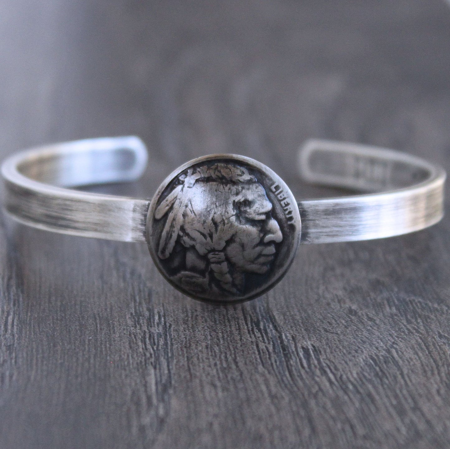 Indian nickle silver cuff bracelet