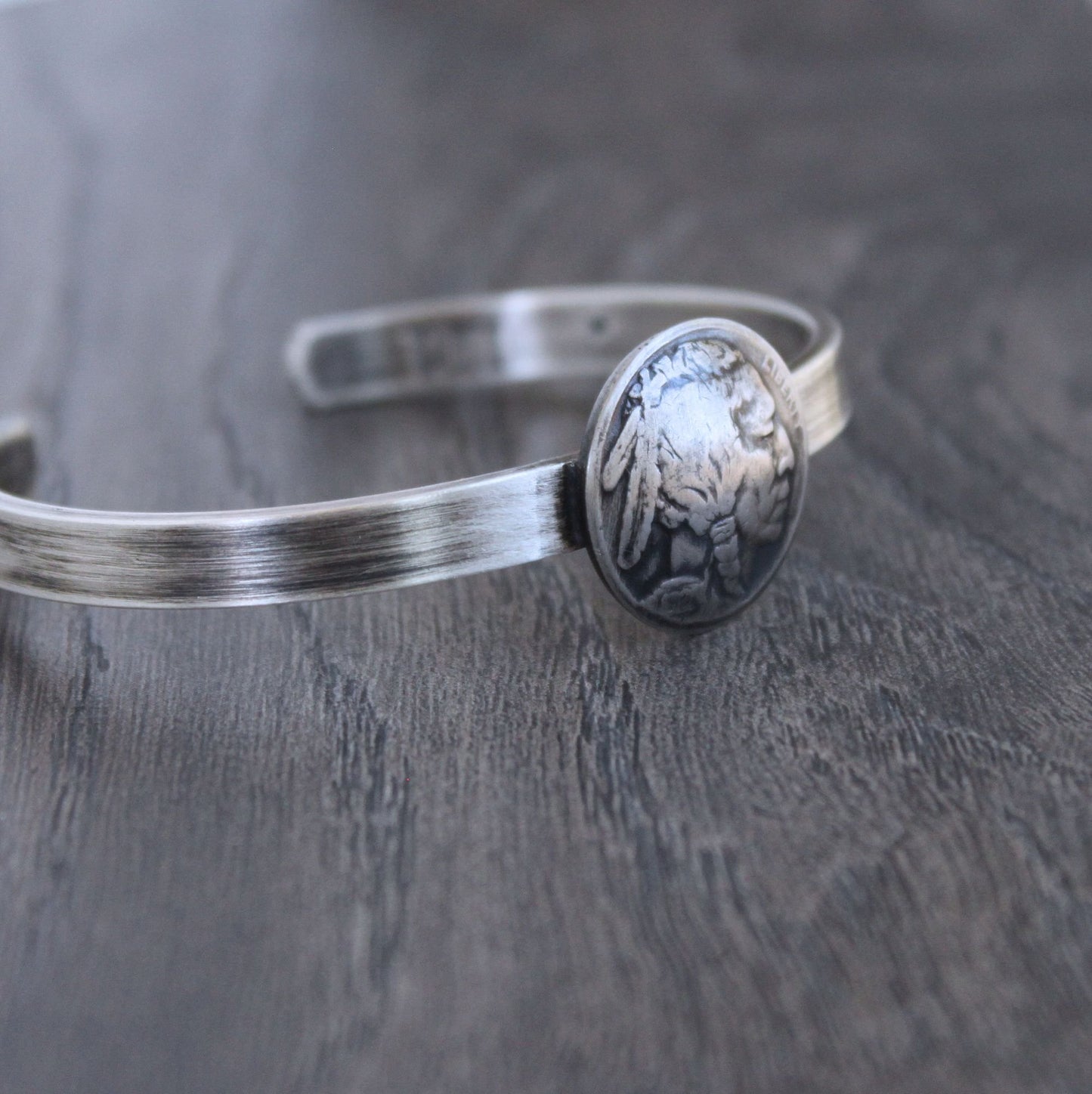 Indian head nickel cuff bracelet