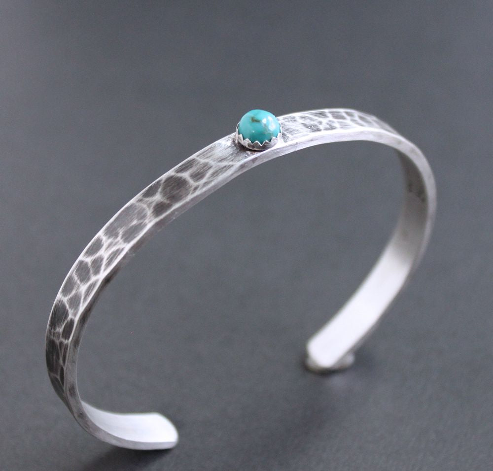 sterling silver turquoise stone cuff