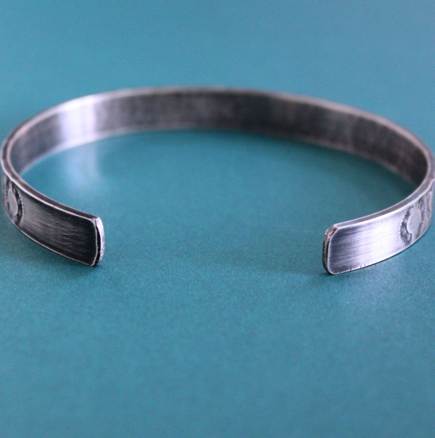 8mm sterling silver cuff bracelet