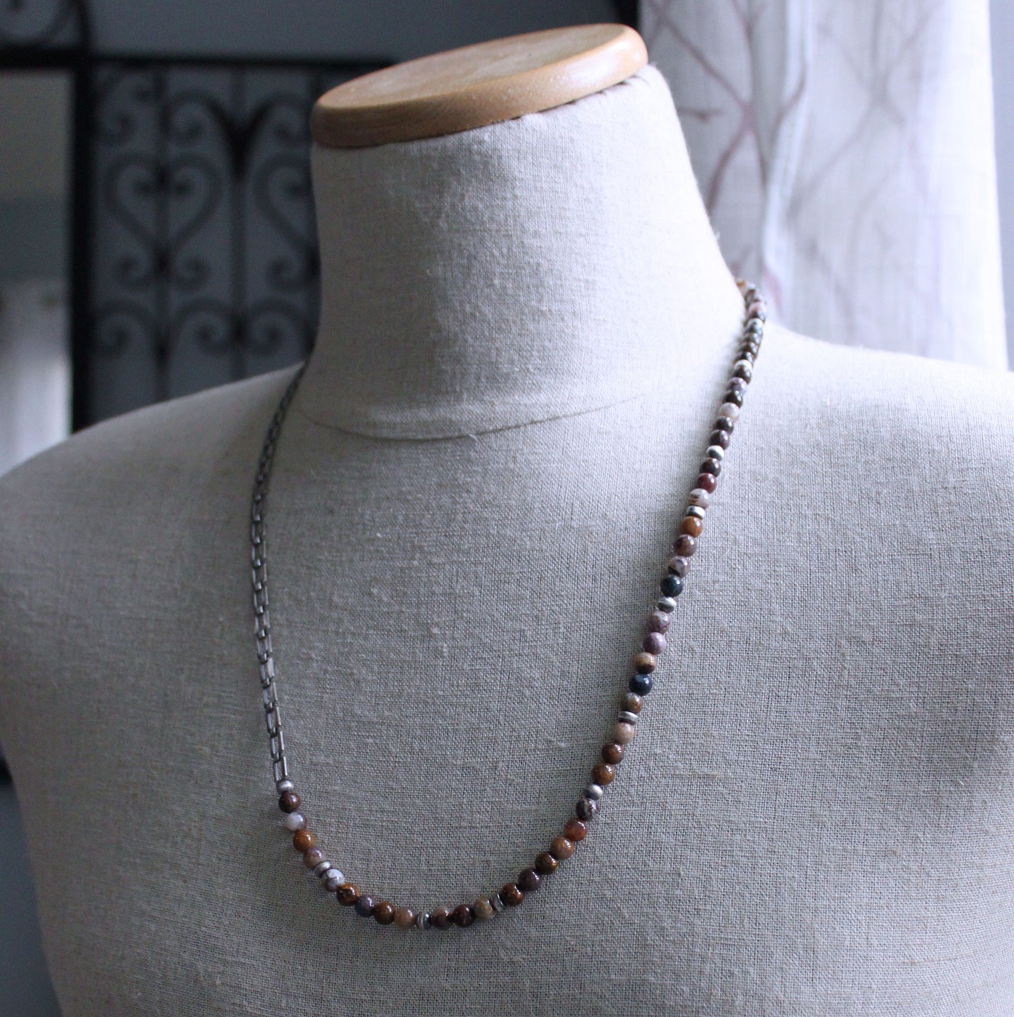 Men's 28 inch Bead necklace