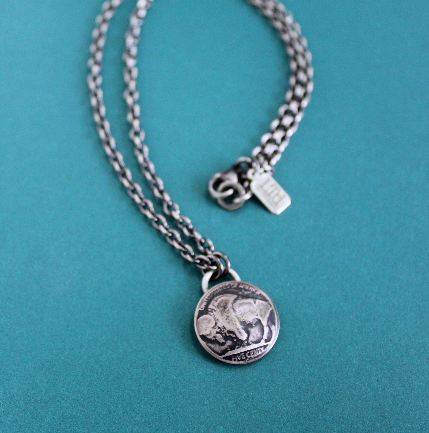 Men's Buffalo Nickel Pendant Necklace