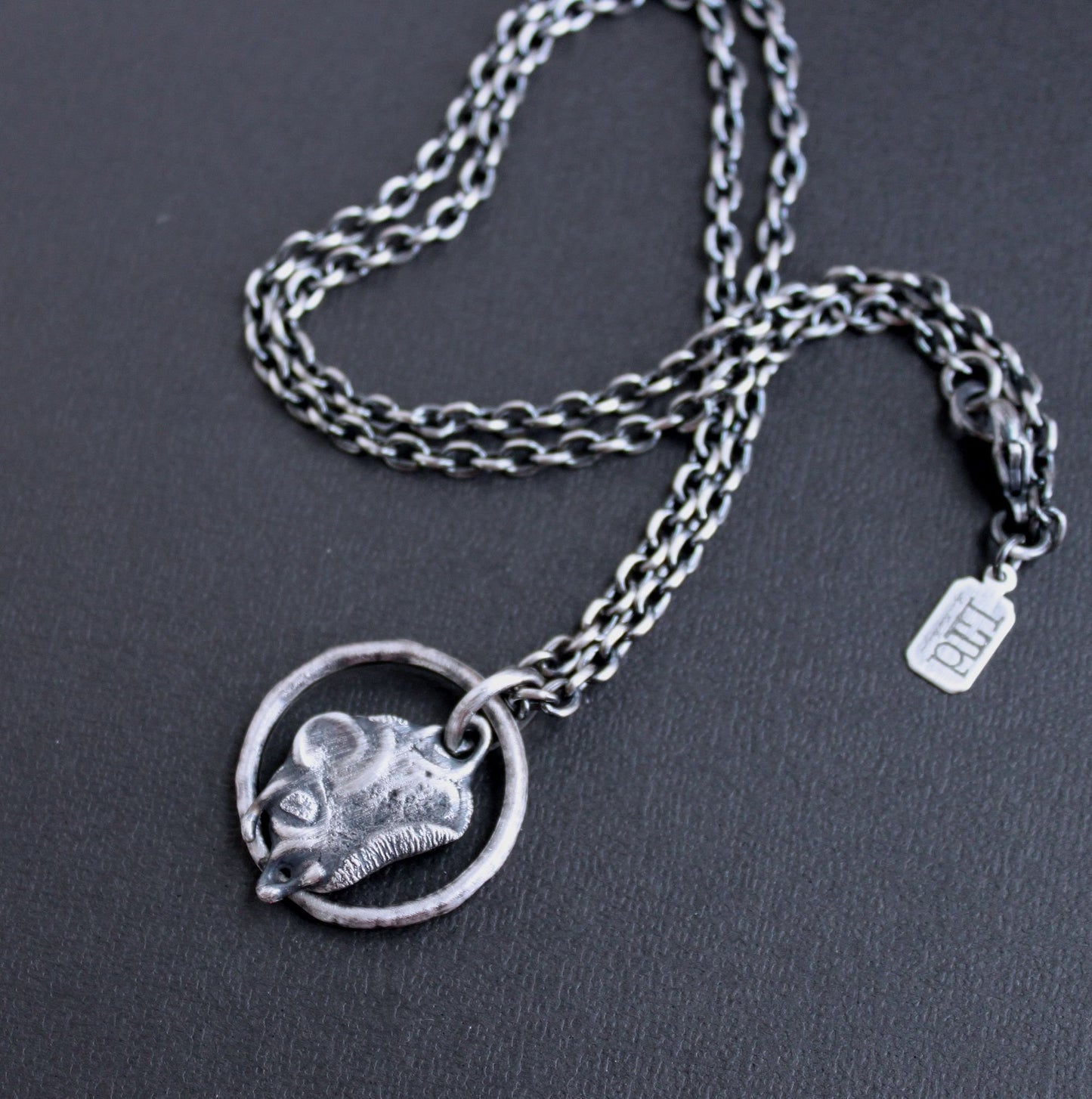 Men's Silver Medallion Pendant necklace