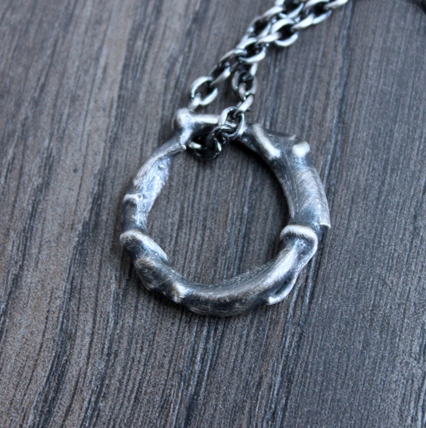 Men's Unique Silver Pendant Necklace