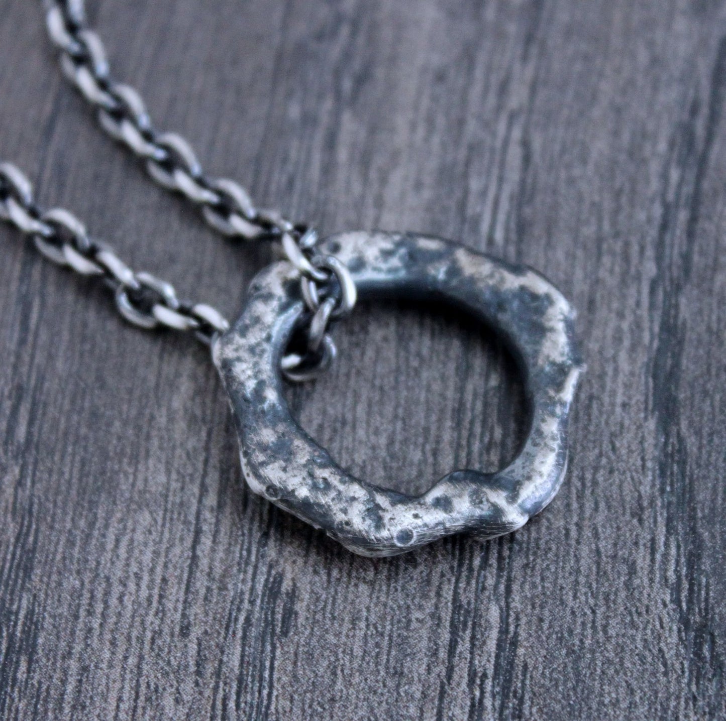 Men's Reversible Silver Pendant