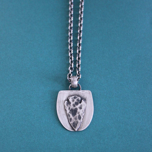 men's arrowhead pendant necklace