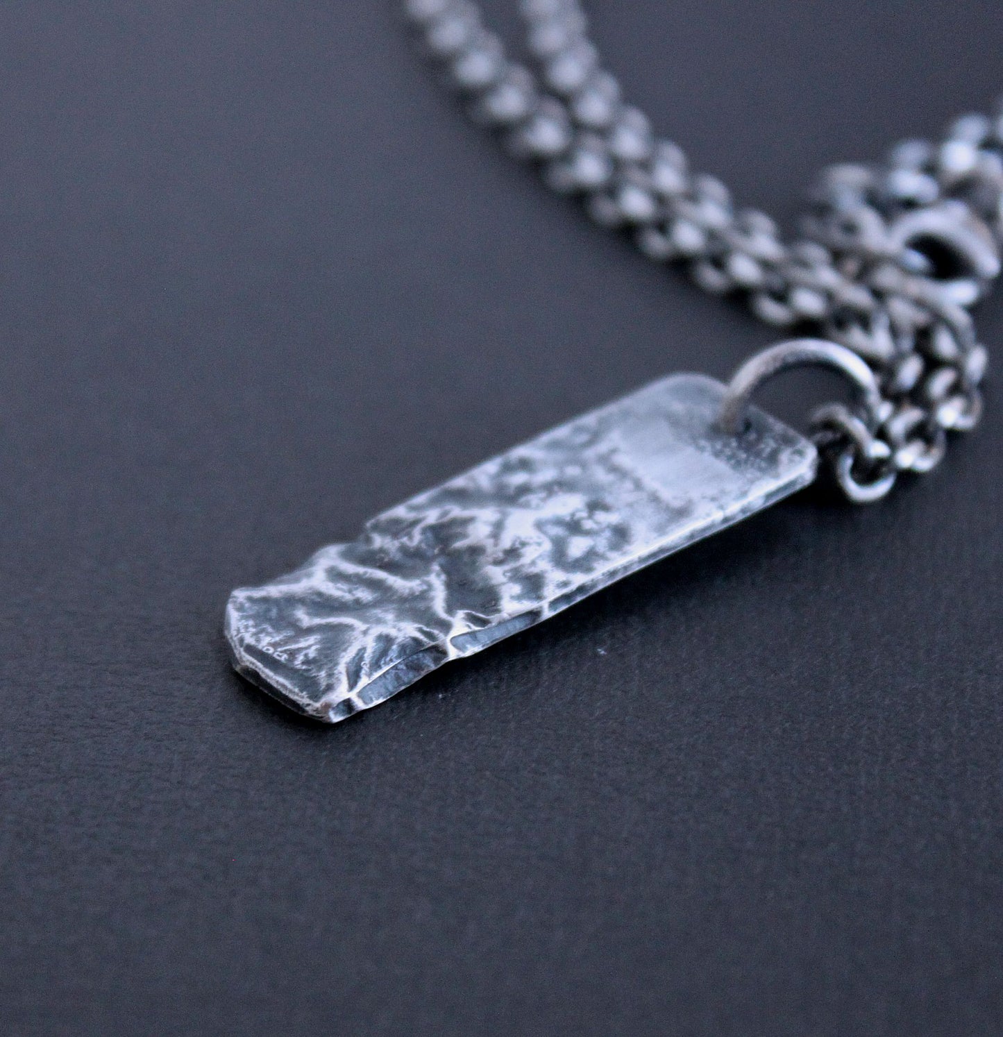 Men's Reticulated Sterling Silver Pendant