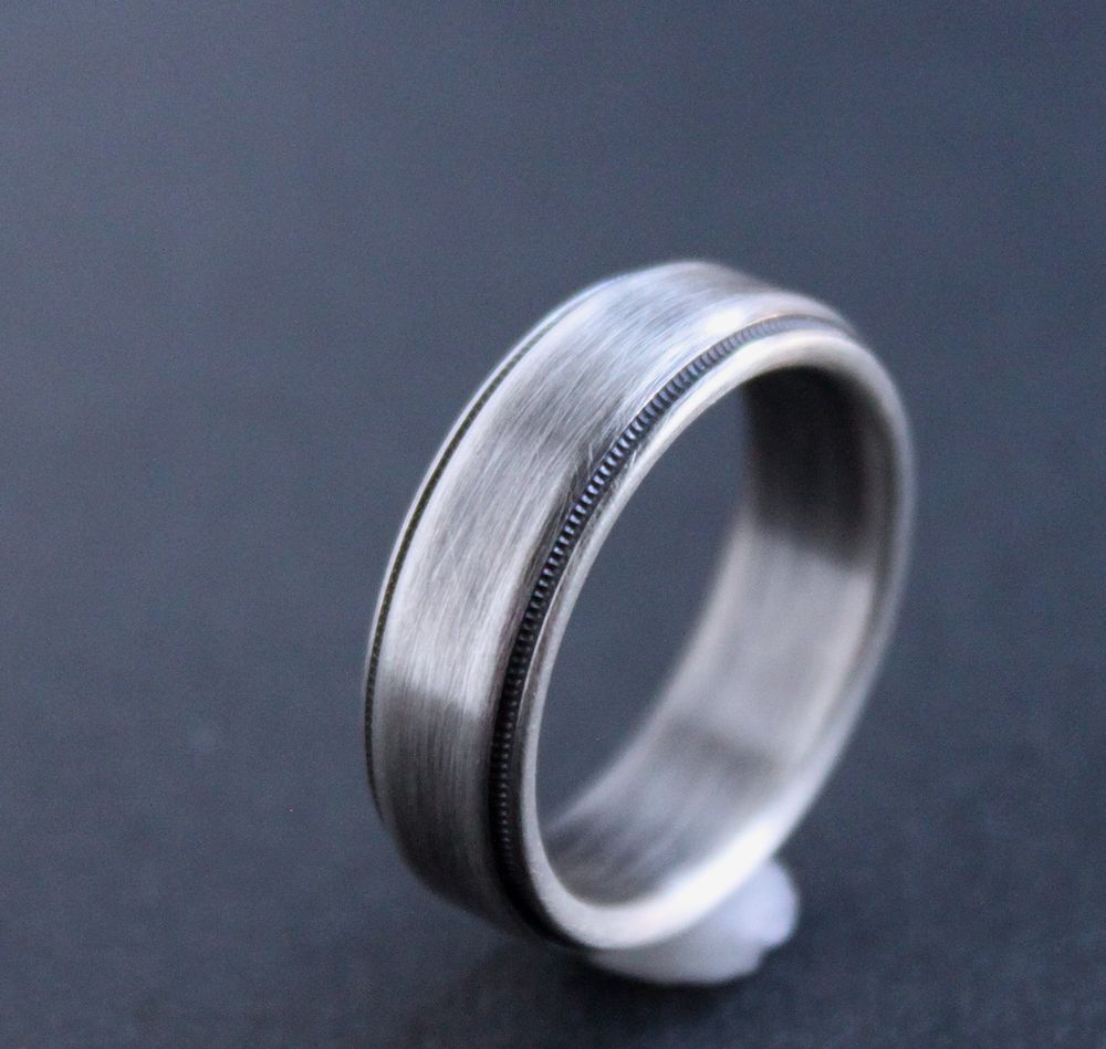 Sterling Silver Milgrain Band Ring