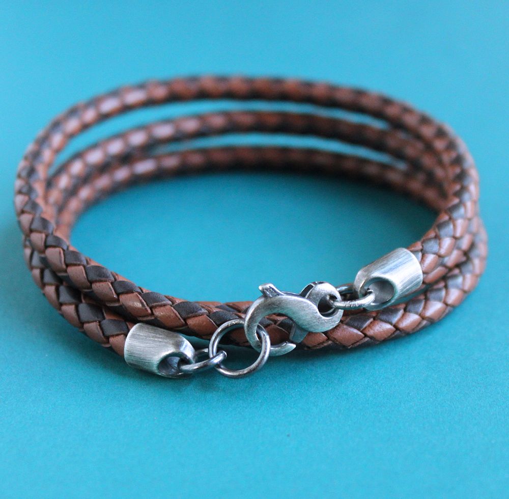 men's triple wrap bracelet