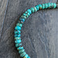 6mm rondelle turquoise bead bracelet