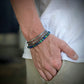men's 6mm adjustable bead bracelet