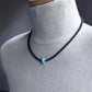 men's black bead turquoise necklace