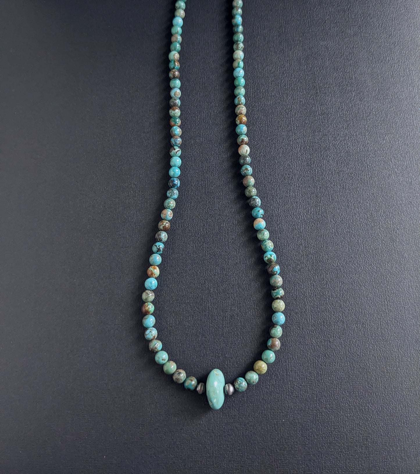 men's Hubei Turquoise bead necklace