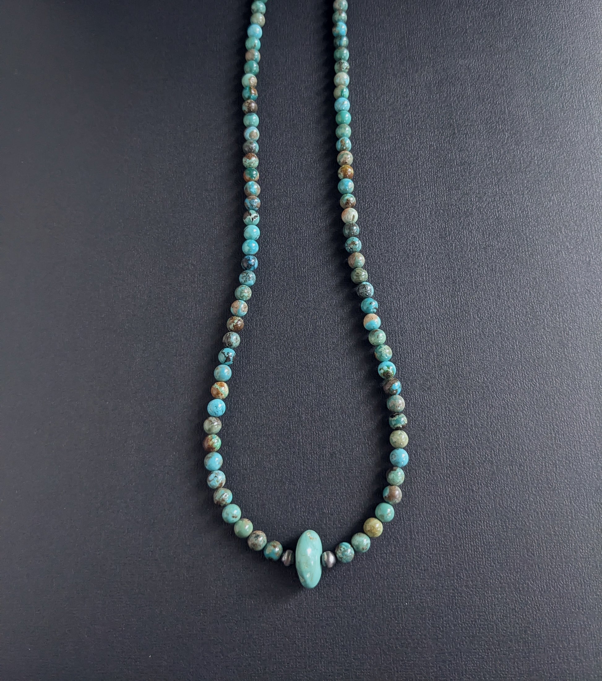 men's Hubei Turquoise bead necklace