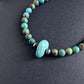large Capitos turquoise stone necklace