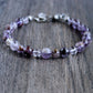 Super Seven Amethyst Bead Bracelet, 8mm
