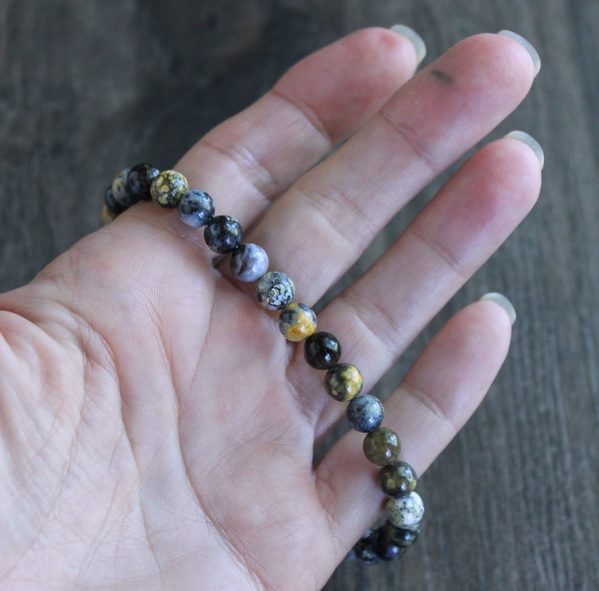 men's 6mm gemstone bead bracelet