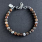 Men's earthy bead bracelet