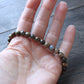men's 6mm blue rhyolite bead bracelet