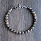 men's 6mm gemstone bead bracelet
