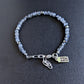 men's adjustable 4mm bead bead bracelet