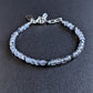 4mm faceted cube labradorite bead bracelet