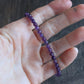 men's 4m amethyst beaded bracelet