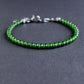 men's jade gemstone bead bracelet, 4mm