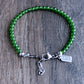 men's adjustable 4mm bead bracelet