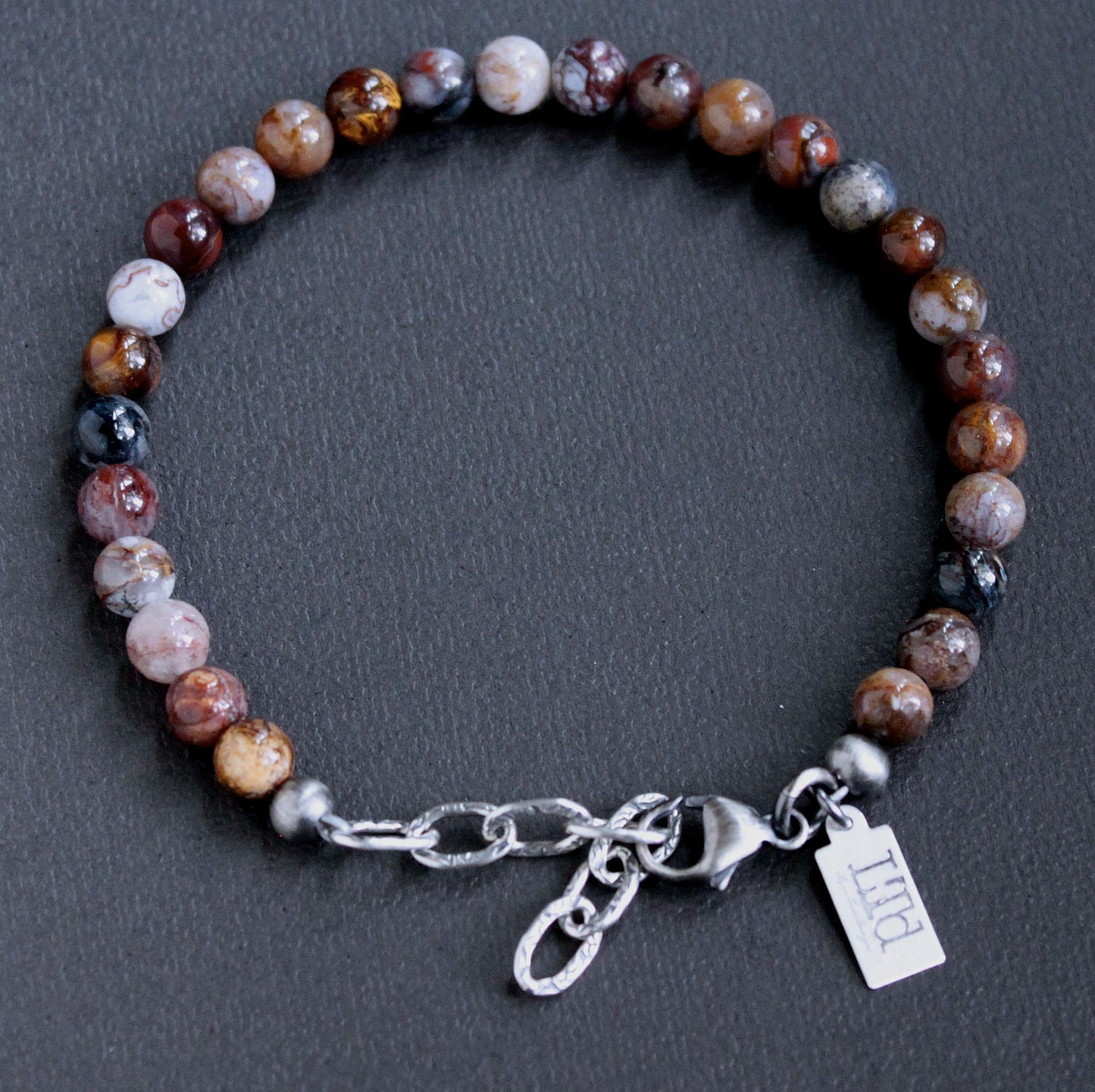 men's pietersite bead bracelet 