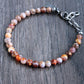 Red Fire Agate Bead Bracelet
