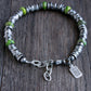 men's adjustable silver bead bracelet