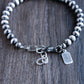 men's sterling silver adjustable bead bracelet
