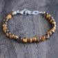 men's 6mm tiger's eye bead bracelet