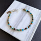 4mm micro faceted cube bead bracelet, adjustable