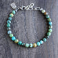 men's turquoise bead bracelet