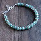 men's 6mm turquoise bead bracelet