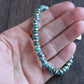 men's 6mm natural turquoise bracelet, adjustable