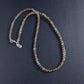 Citrine Faceted Cube Bead Necklace, 4mm