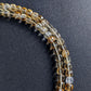 4mm micro faceted citrine bead necklace